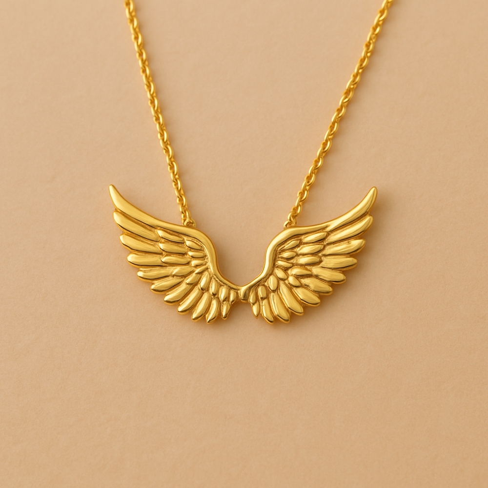 گردنبند بال فرشته طلا